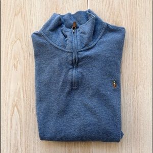 POLO Ralph Loren XL 1/4 zippered long sleeved sweater